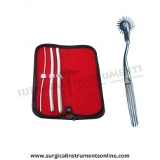 Hegar uterine dilator 3 pieces set,3-4, 9-10, 11-12, wartenberg pinwheel